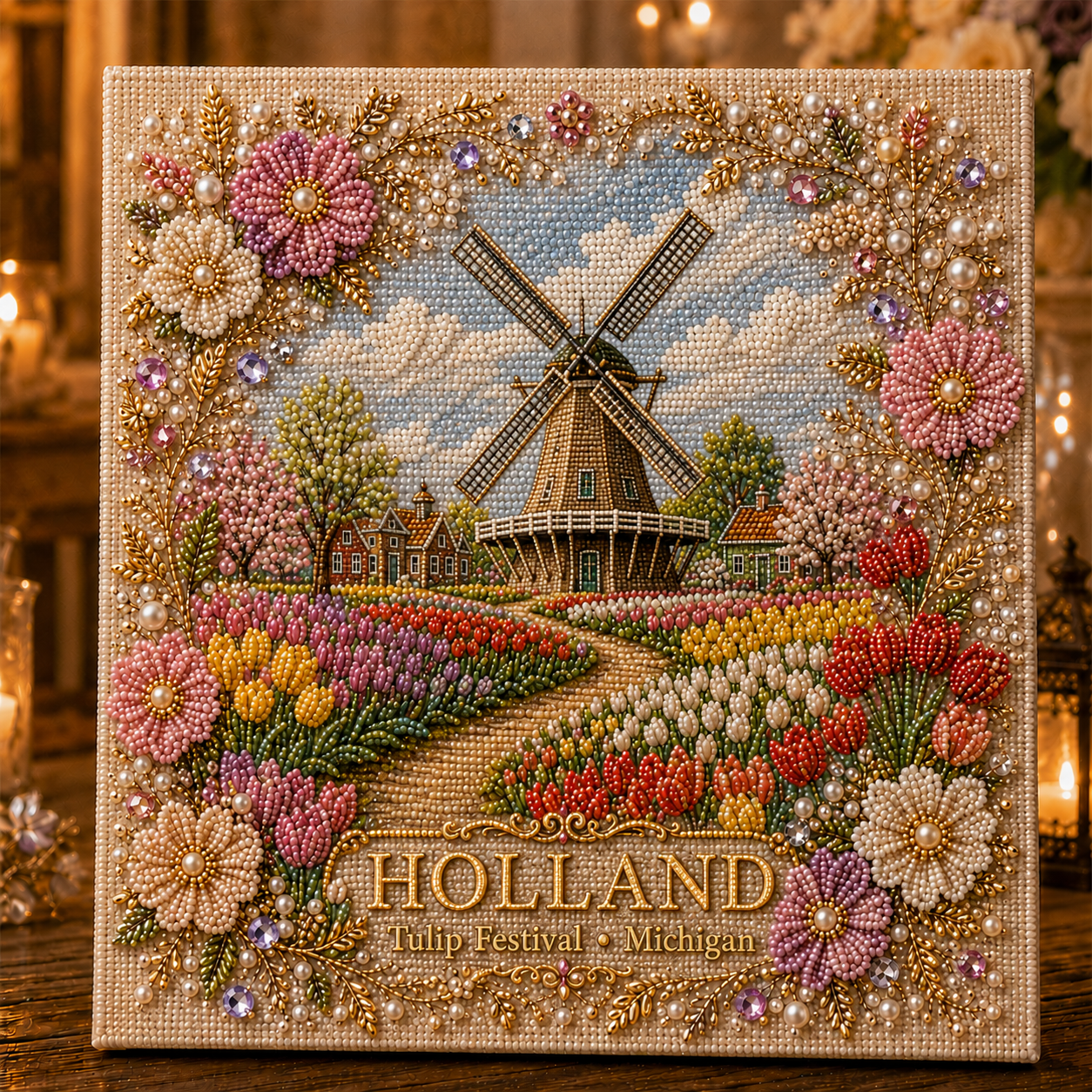 🔥LAST DAY 50% OFF - 🌿 Timeless American Destinations Pearl Art Kit