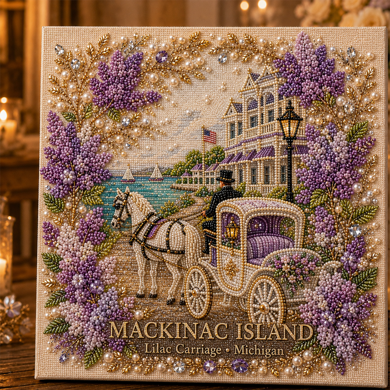 🔥LAST DAY 50% OFF - 🌿 Timeless American Destinations Pearl Art Kit