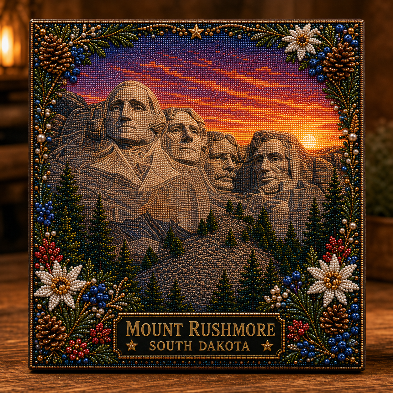 ✨ LAST DAY 49% OFF –🇺🇸 Iconic American Landmarks Pearl Art Kit