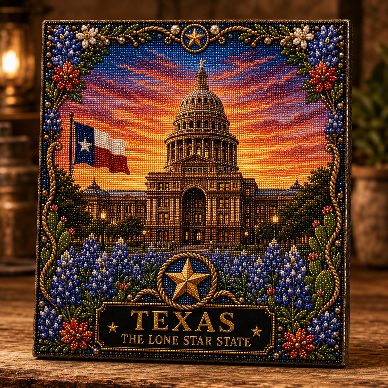 ✨ LAST DAY 49% OFF –🇺🇸 Iconic American Landmarks Pearl Art Kit