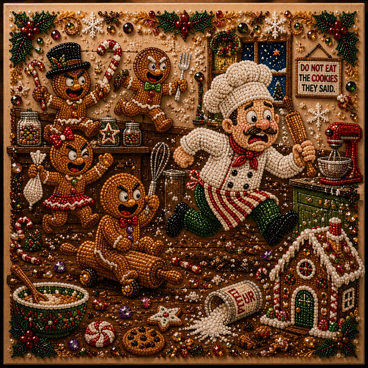 🎄 LAST DAY 49% OFF – ✨ Absurd Christmas Moments Pearl Art Kit