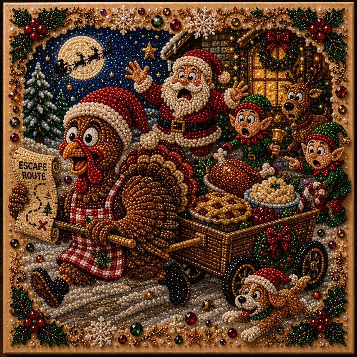 🎄 LAST DAY 49% OFF – ✨ Absurd Christmas Moments Pearl Art Kit
