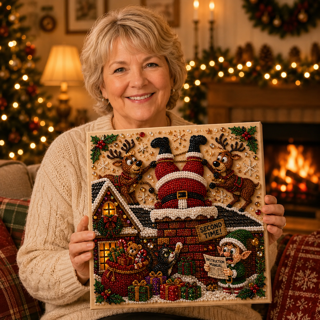 🎄 LAST DAY 49% OFF – ✨ Absurd Christmas Moments Pearl Art Kit