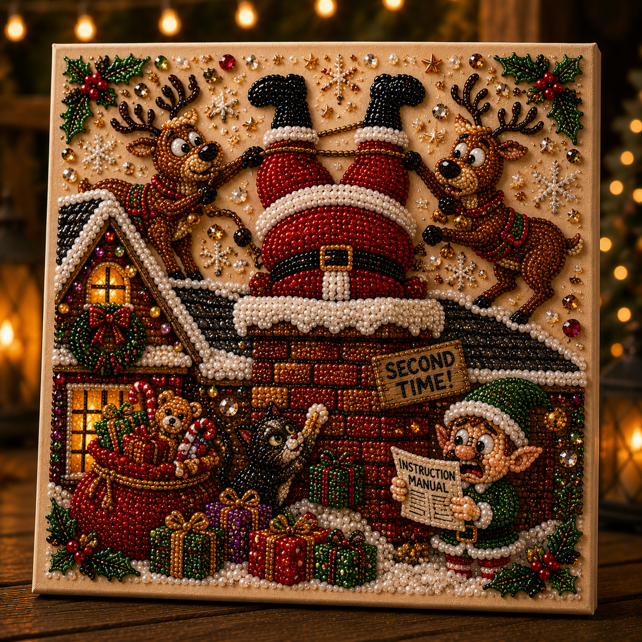 🎄 LAST DAY 49% OFF – ✨ Absurd Christmas Moments Pearl Art Kit