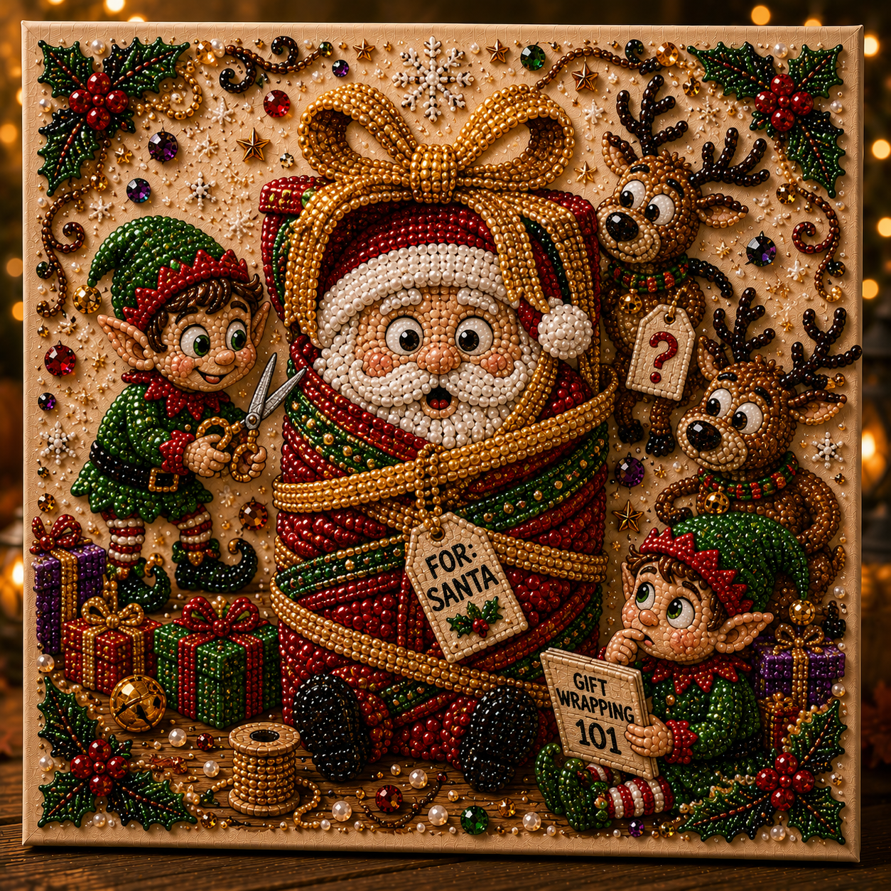 🎄 LAST DAY 49% OFF – ✨ Absurd Christmas Moments Pearl Art Kit